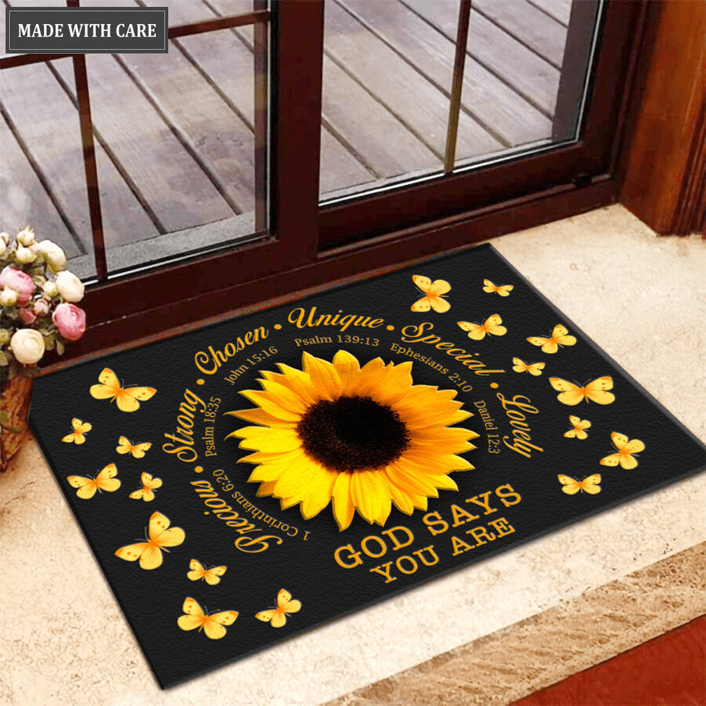 Sunflower God Says You Are Doormat