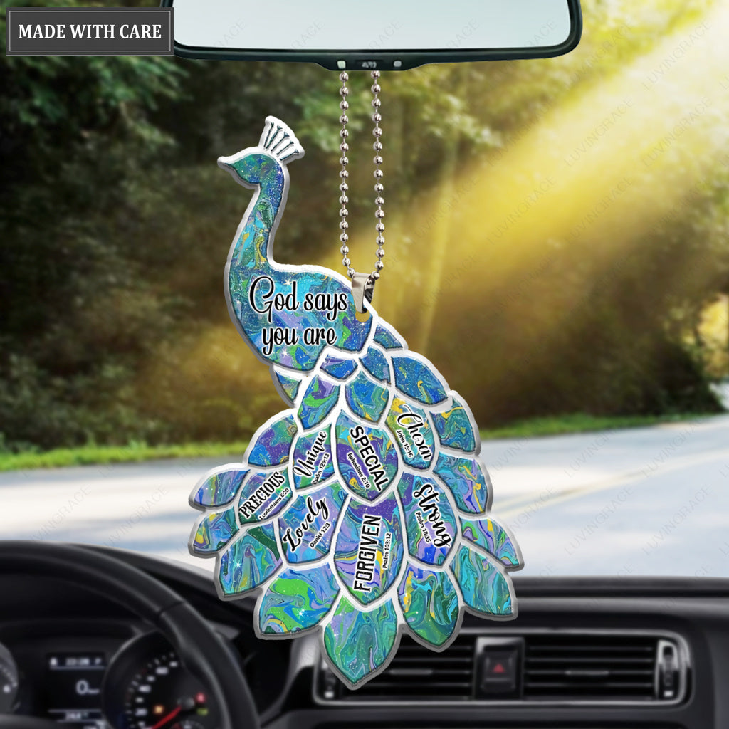 Peacock You Are Special Ornament