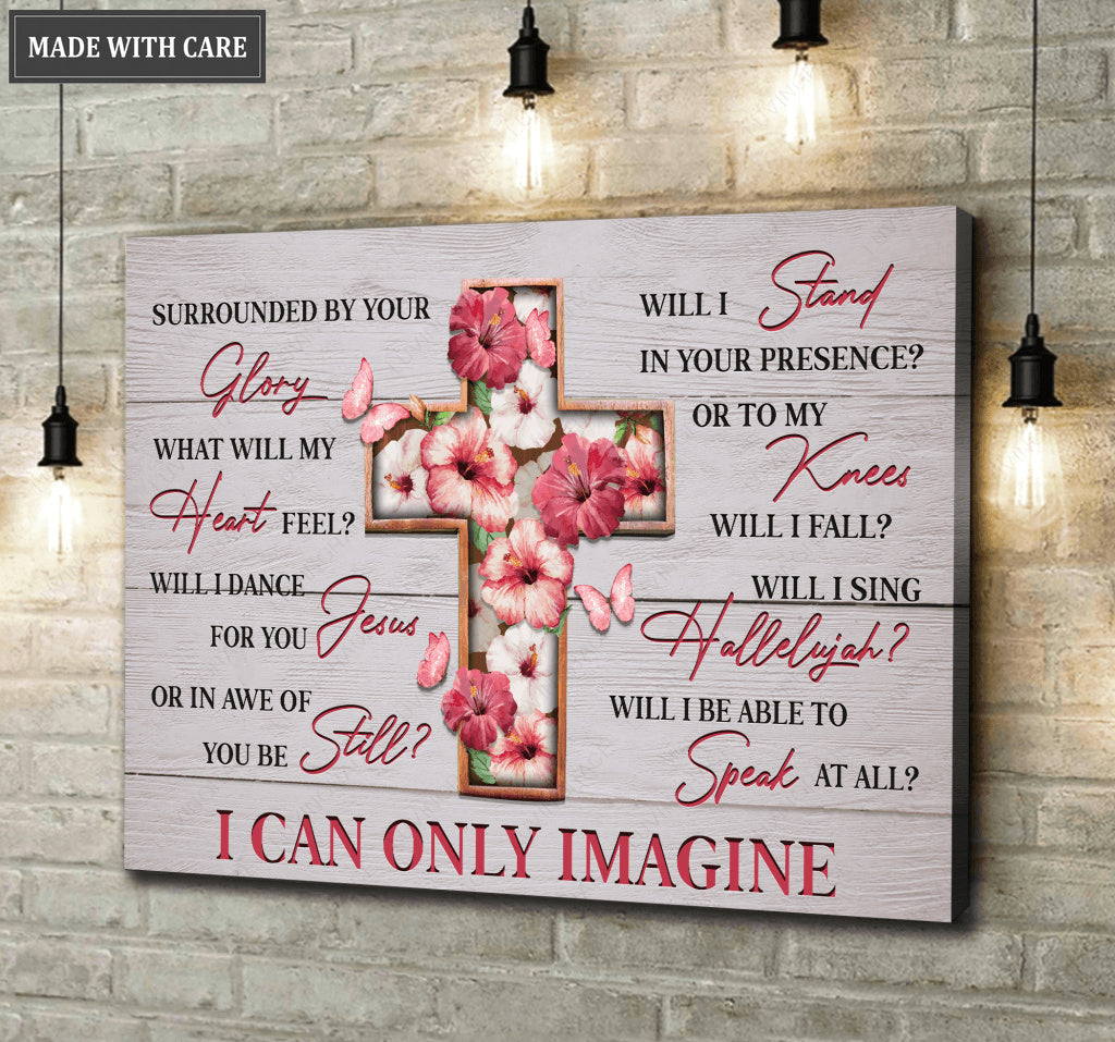 Hibiscus Cross Will I Be Able To Speak Wall Art