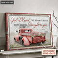 Personalized Old Truck Broken Road Wall Art