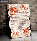 Orange Maple Red Cardinals I Never Left Wall Art