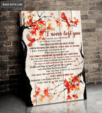 Orange Maple Red Cardinals I Never Left Wall Art