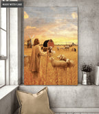 Jesus Farming American Wall Art