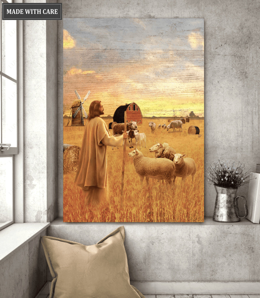 Jesus Farming American Wall Art