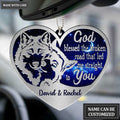 Printfamily M91 Wolf Couple God Blessed Personalized Ornament