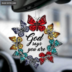 Circle Of Butterflies God Says You Are Ornament