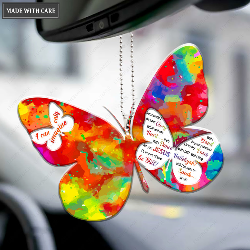 Colorful Butterfly Surrounded By The Glory Ornament