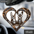 Donkey Couple God Blessed Personalized Ornament