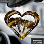Elephant Couple God Blessed Personalized Ornament