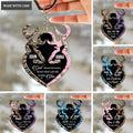 Camo Pattern Deer Couple Personalized Keychain