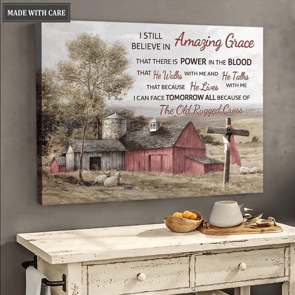 Old Barn Amazing Grace Wall Art