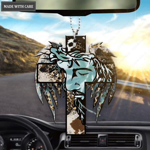 Angel Wings Cross Ornament
