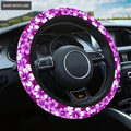 Beautiful Hibiscus Pattern Car Steering Wheel Cover