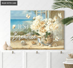 Just Breathe By The Sea Canvas Wall Art