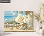 Just Breathe By The Sea Canvas Wall Art
