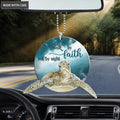 Turtle Walk By Faith Not By Sight Ornament