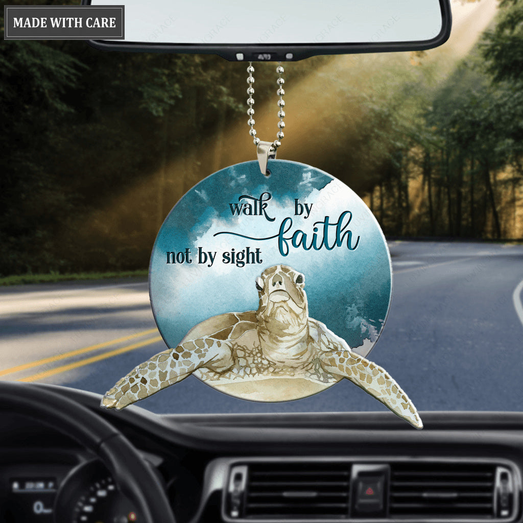 Turtle Walk By Faith Not By Sight Ornament