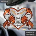 Printfamily M92 Fox Couple God Blessed Personalized Ornament