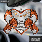 Printfamily M92 Fox Couple God Blessed Personalized Ornament