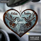 Printfamily M93 Hummingbird Couple God Blessed Personalized Ornament