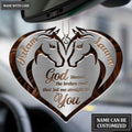 Printfamily M94 Horse Couple God Blessed Personalized Ornament