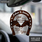 Printfamily M96 Horse Couple God Blessed Personalized Ornament