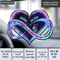 Hologram Infinity With Heart Personalized Ornament