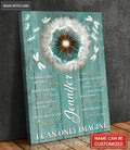 Dandelion Surrounded By Glory Personalized Wall Art