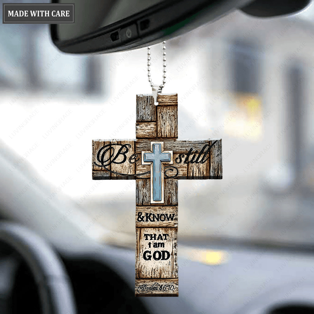 Be Still And Know Cross Ornament