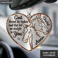 Printfamily M109 Horse Couple God Blessed Personalized Ornament