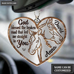 Printfamily M109 Horse Couple God Blessed Personalized Ornament