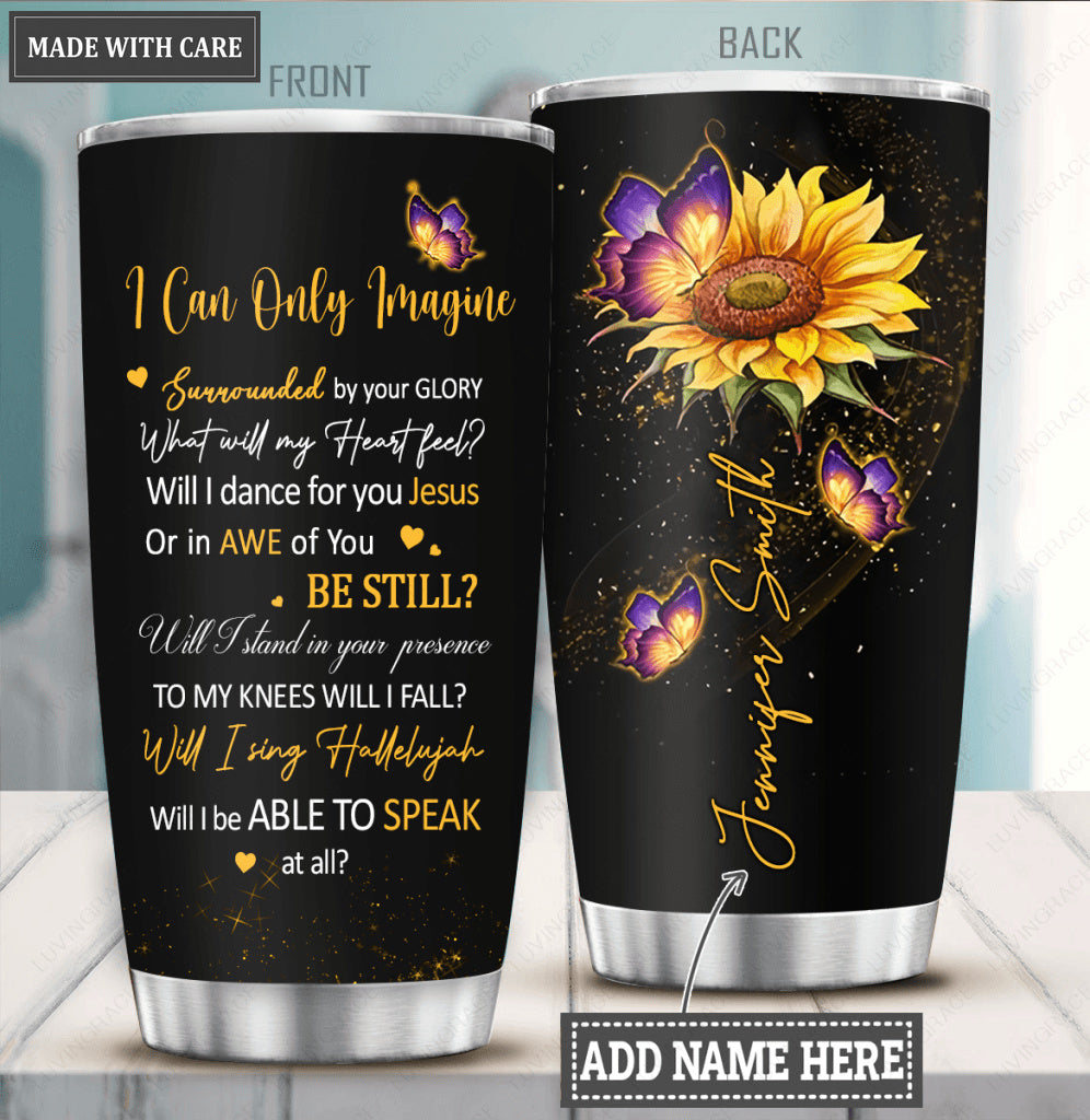 Black And Yellow Glory Customized Tumbler