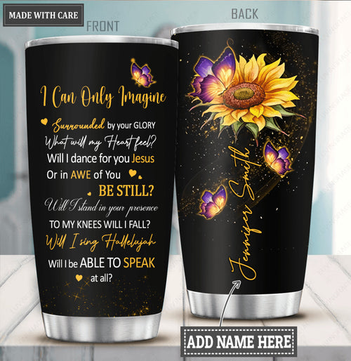 Black And Yellow Glory Customized Tumbler