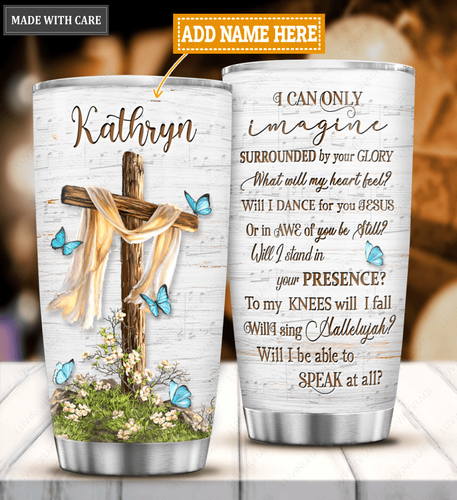 Cross By Glory Personalized Tumbler