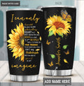 Half Sunflower Of Glory Customized Tumbler