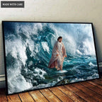 He Walks On Water Wall Art