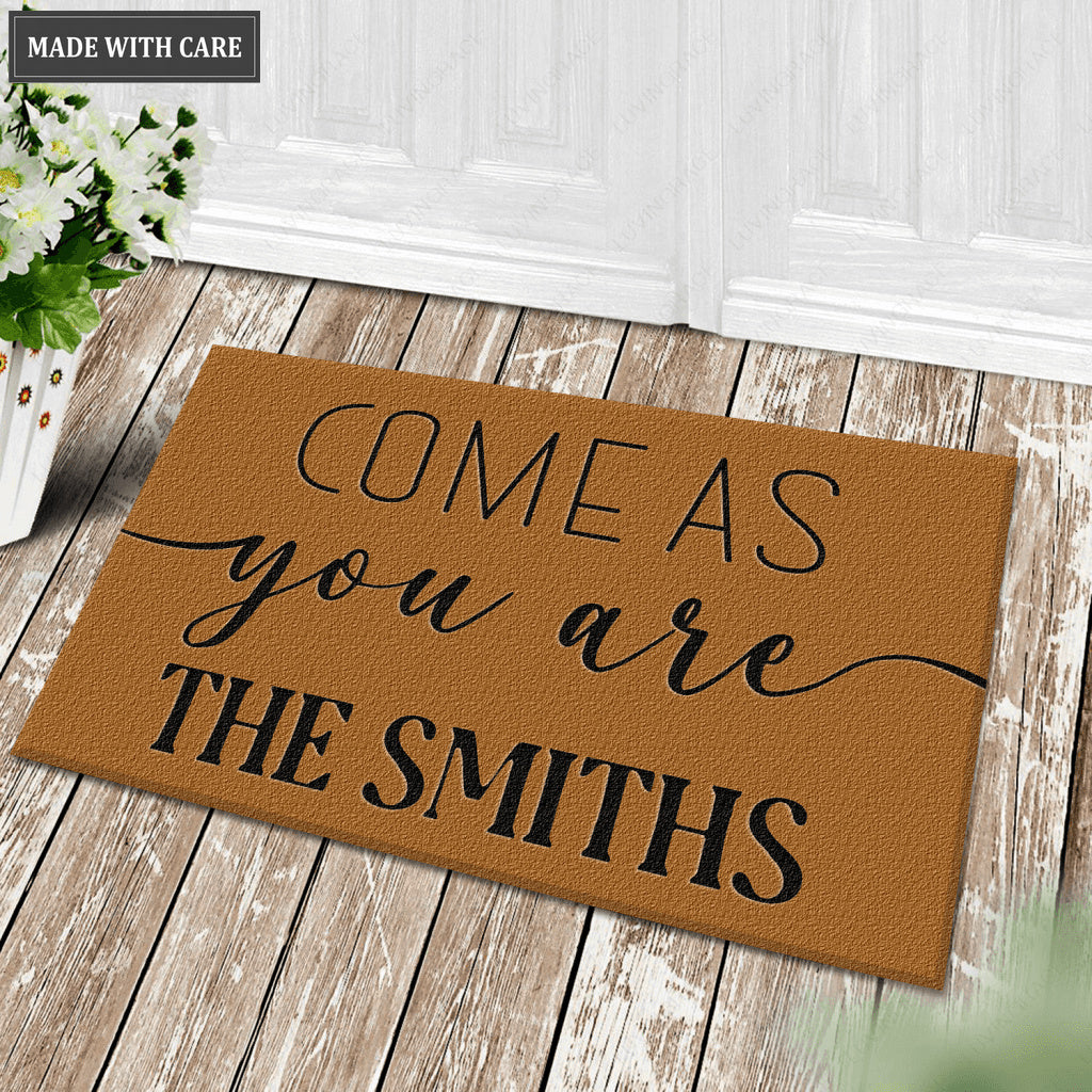 Personalized Come As You Are Doormat
