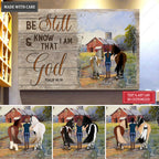 Personalized Stand With My Horse Be Still Wall Art