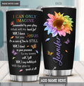 Purple Sunflower Personalized Tumbler