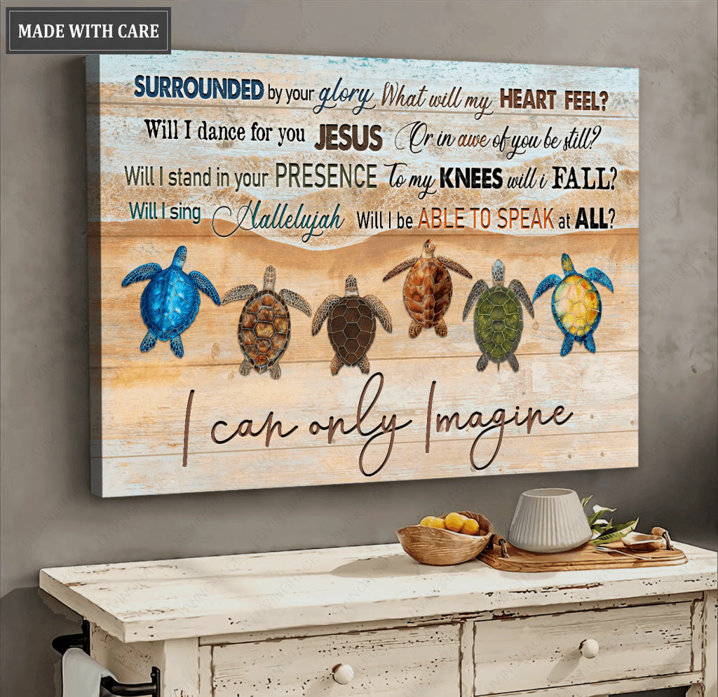 Sea Turtle Glory Canvas Wall Art