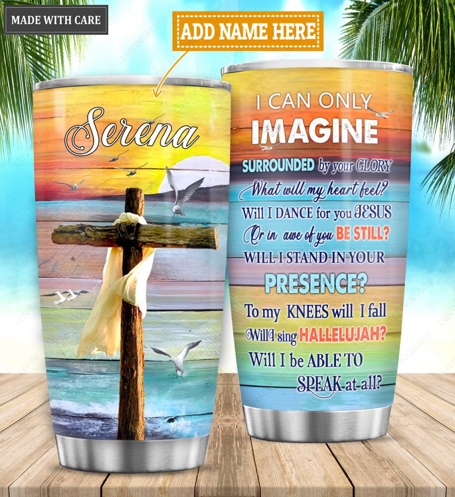 Sunset Cross By Glory Personalized Tumbler