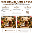 3D Raised Personalized Stand Mixer Christmas Ornament