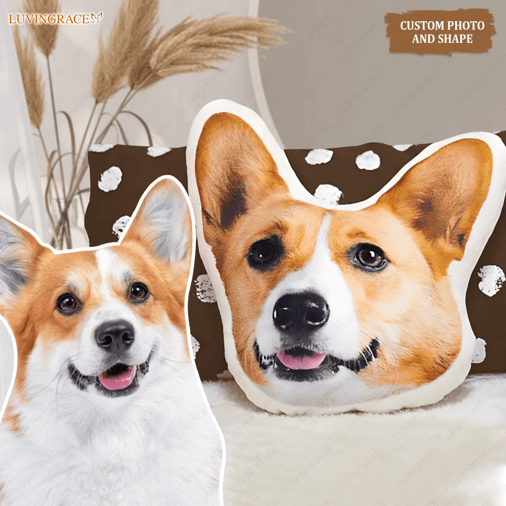3D Custom Shaped Pet Pillow Memorial Gift - Personalized