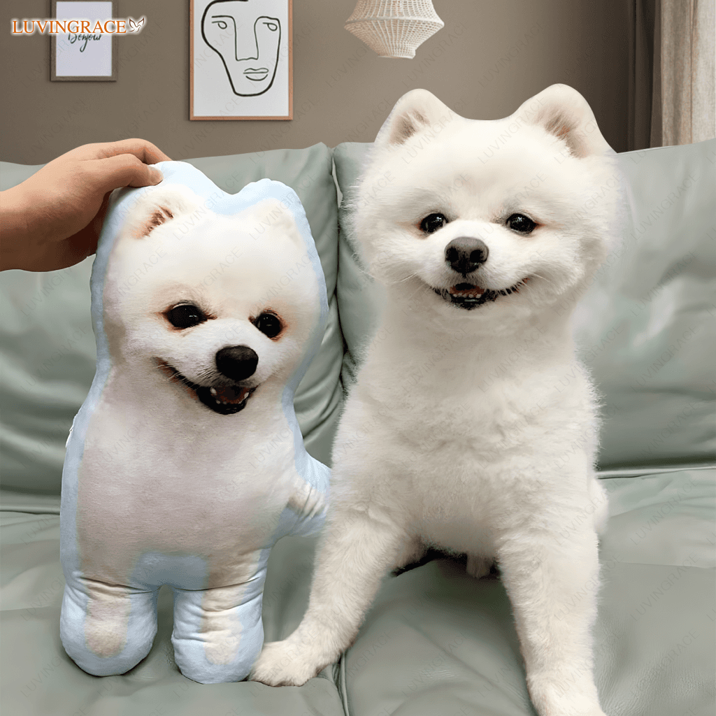 3D Custom Shaped Pet Pillow Memorial Gift - Personalized