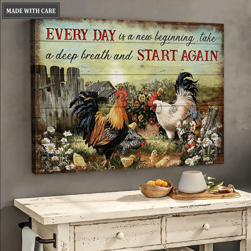 Everyday Is A New Beginning Wall Art