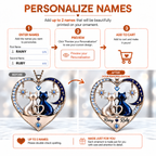 Personalized Couple Ornament - Custom Names Heart Car Ornament - Anniversary Gift for Couples