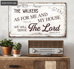 Personalized Serve The Lord Metal Sign Housewarming Gift