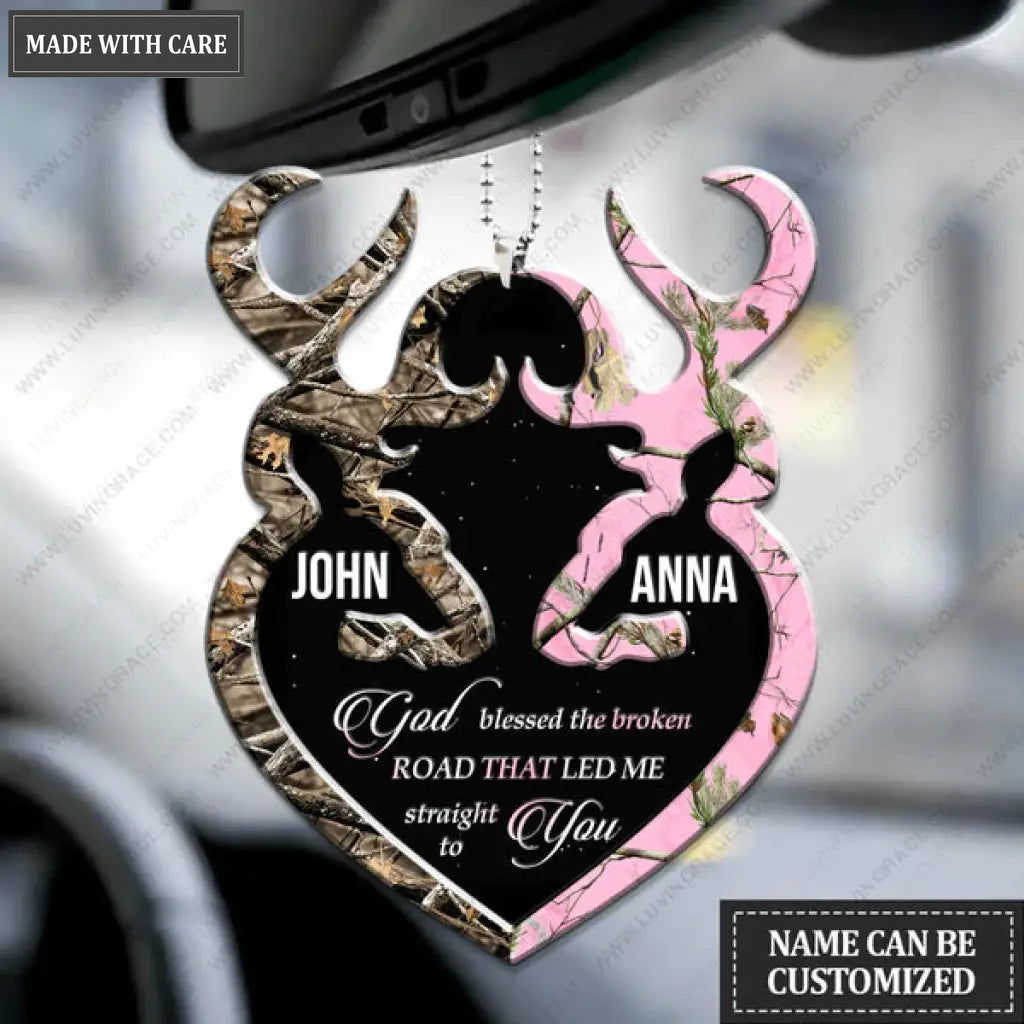 Camo Couple Buck And Doe Collection Personalized Ornament