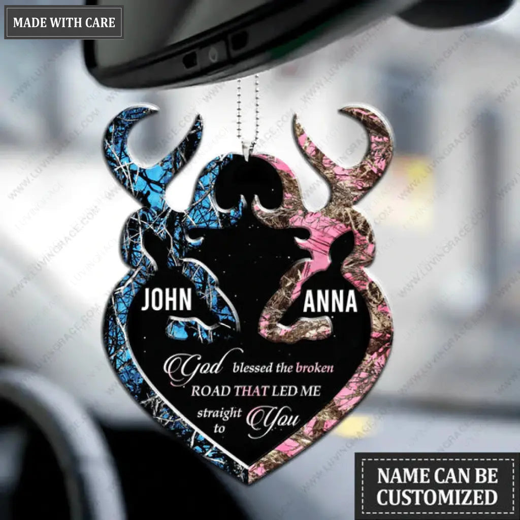 Camo Couple Buck And Doe Collection Personalized Ornament