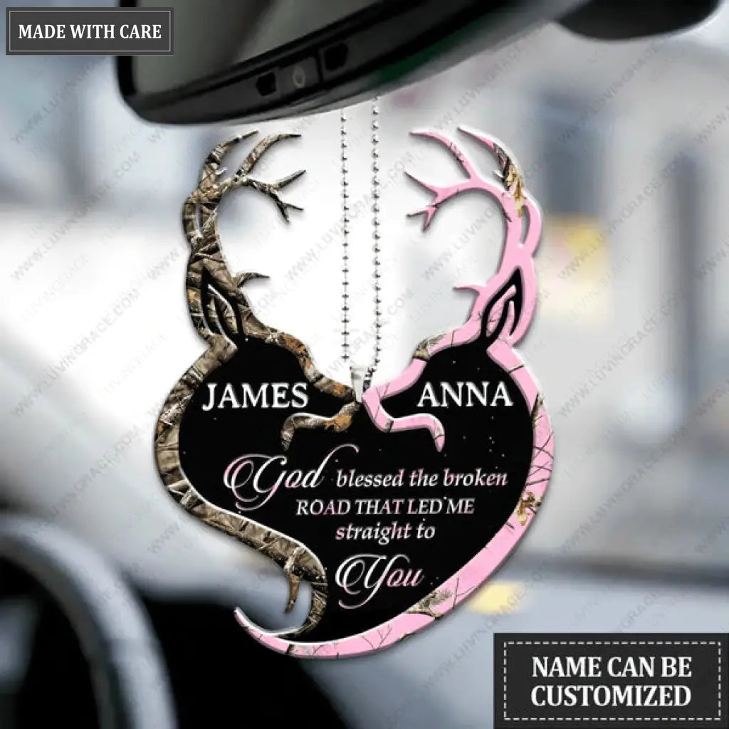 Camo Couple Buck And Doe Collection Personalized Ornament